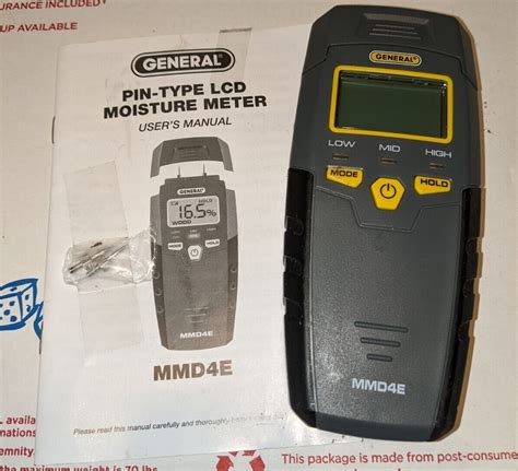 custom how to use general mmd4a moisture meter|mmd4e manual pdf.